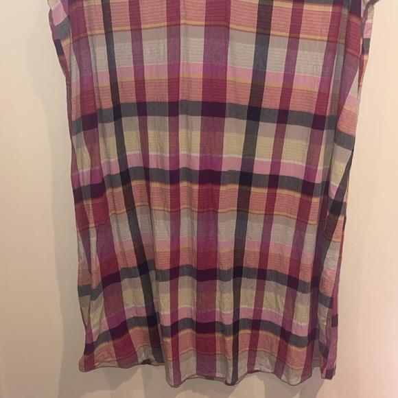 St Johns Bay plaid sleeveless mini dress / tunic size XXL - Picture 3 of 5